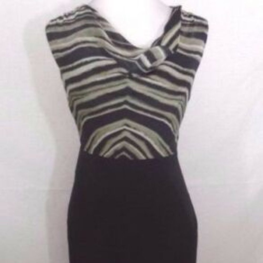 THE LIMITED Black Animal Print Sexy Dress size 2